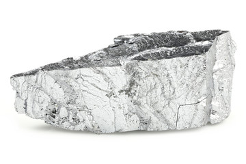 99.9% fine chromium isolated on white background