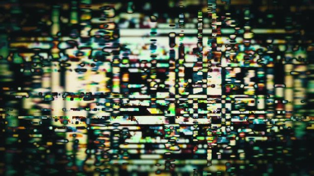 Abstract TV static forms flicker and pulse (Loop).