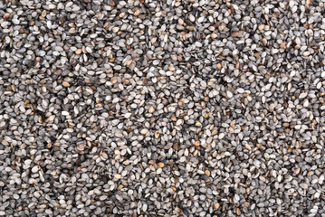 black sesame scrub seed background