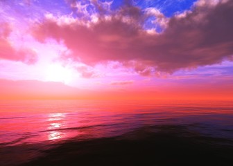 Beautiful sea sunset
