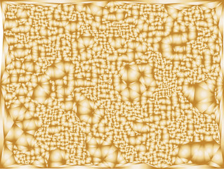 Abstract background with surface curved like a lot of bubbles.