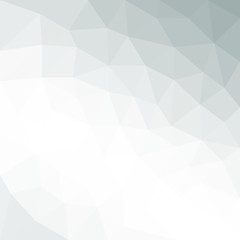 Abstract Grey White geometric polygonal background with mesh of triangles for your design. Grey White texture. Trend. Low Poly.