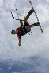 Kitesurf adrenalin waves and excitement