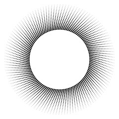 Оригинальный абстрактный фон из круглых точек с пространством для вставки текста или логотипа. Векторная иллюстрация.