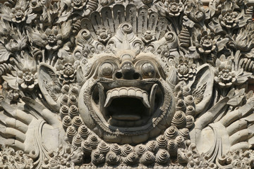 Traditional rock sculpture in Bali