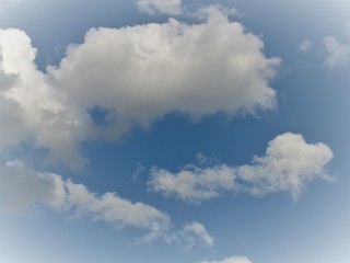 Céu nublado.
