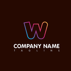 W LETTER LOGO TEMPLATE