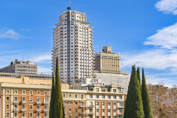 Fototapeta premium Madrid Architecture Background