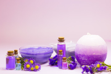 Plakat Lavender aromatherapy spa concept