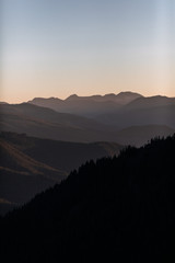 Fototapeta premium sunset in the mountains