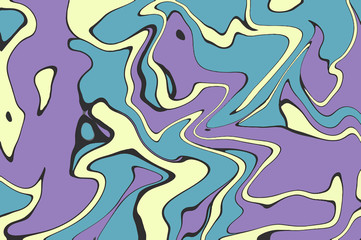 Pastel digital marbling. Abstract colorful backdrop. Cartoon paint abstraction.