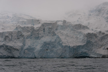 Fototapeta na wymiar Glacier on sea beach