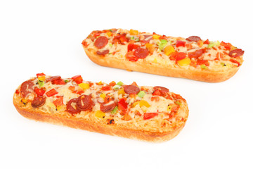 Baguette mit Salami