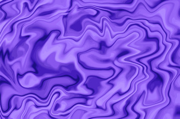 Fototapeta na wymiar Ultra violet digital marbling texture. Abstract marbled backdrop. Liquid paint abstraction.