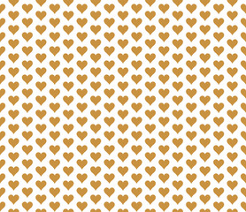 Hand drawn vector illustration with cute hearts. Geometric Seamless Pattern.