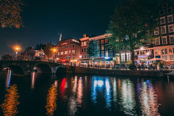 Fototapeta premium Amsterdam night