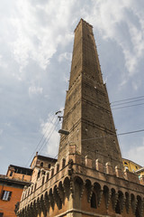 Torre Garisenda and Degli Asinelli Tower