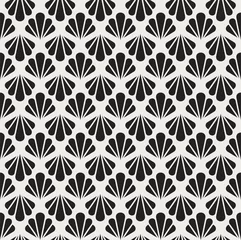 Tapeten Blumendrucke Vektor-Weinlese-Art-Deco-nahtloses Muster.