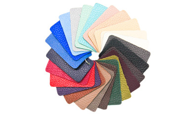 leather palette on white background