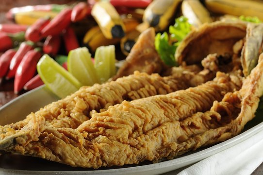 boned fried Traira fish