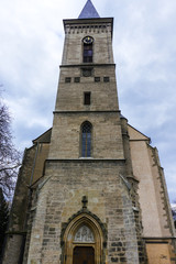 Fototapeta na wymiar Tower Of Saint James Church-Kutna Hora, Czech Republic