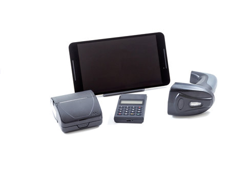 tablet computer, cash register