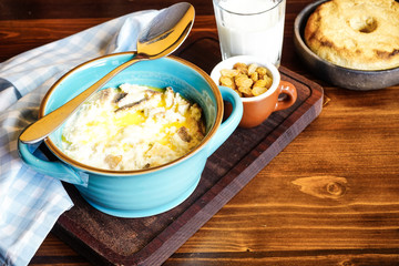 Rustic breakfast set