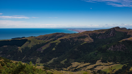 Obraz premium Lake Ellesmere, Canterbury Bight from Bossu road.