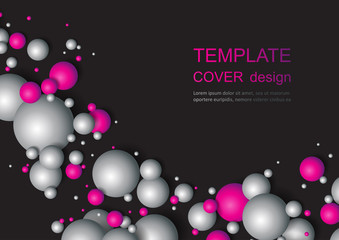 Colorful Glossy Balls Background. Falling Spheres. Abstract Candies.