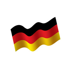 Naklejka premium Germany flag, vector illustration