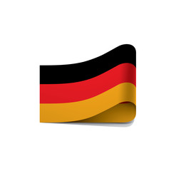 Naklejka premium Germany flag, vector illustration