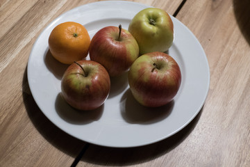 simple party refreshment on a wooden table