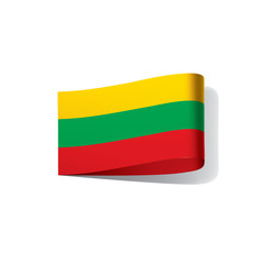 Lithuania flag, vector illustration