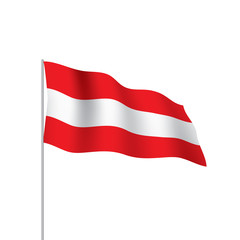 Austria flag, vector illustration