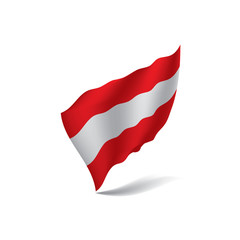 Fototapeta na wymiar Austria flag, vector illustration