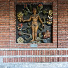 Details am Rathaus in Oslo, Norwegen