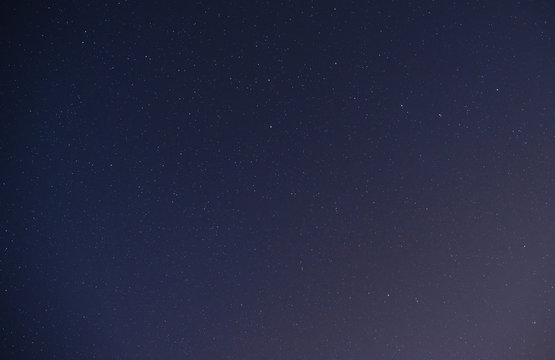 beautiful night sky, the Milky Way and the trees