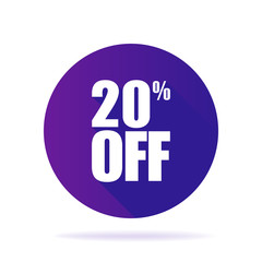 Special offer sale ultraviolet tag isolated vector illustration. Discount price label, symbol for advertising campaign in retail