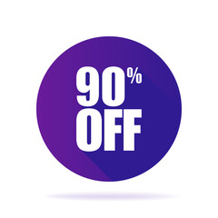 Special offer sale ultraviolet tag isolated vector illustration. Discount price label, symbol for advertising campaign in retail