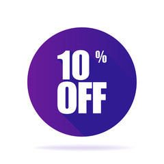 Special offer sale ultraviolet tag isolated vector illustration. Discount price label, symbol for advertising campaign in retail