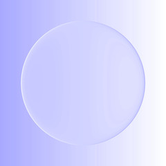 Badge blank bubble, true or circle copyspace