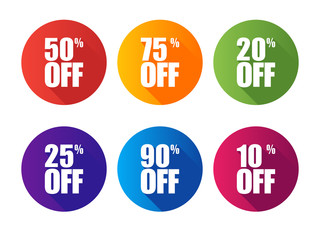 Special offer sale ultraviolet tag isolated vector illustration. Discount price label, symbol for advertising campaign in retail