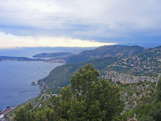 Saint Jean Cap ferrat Bay in the south of France : azur coast, coast of Nice