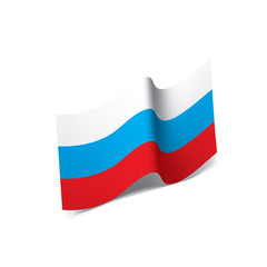 Russia flag, vector illustration