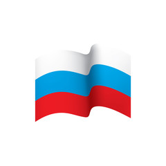 Russia flag, vector illustration