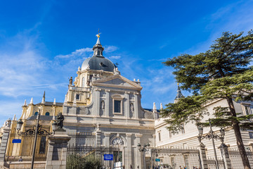 Cathedral of Saint Mary the Royal of La Almudena. Madrid is a popular tourist destination of Europe