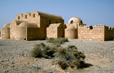 Jordanie, château du désert, Qusair Amra