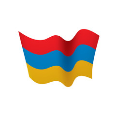 Armenia flag, vector illustration