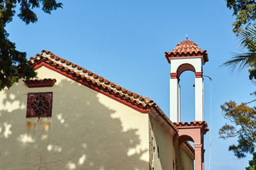 Belfry Orthodox church on the island of Crete.