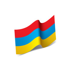Armenia flag, vector illustration